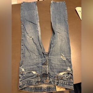 Hollister Distressed Blue Jeans